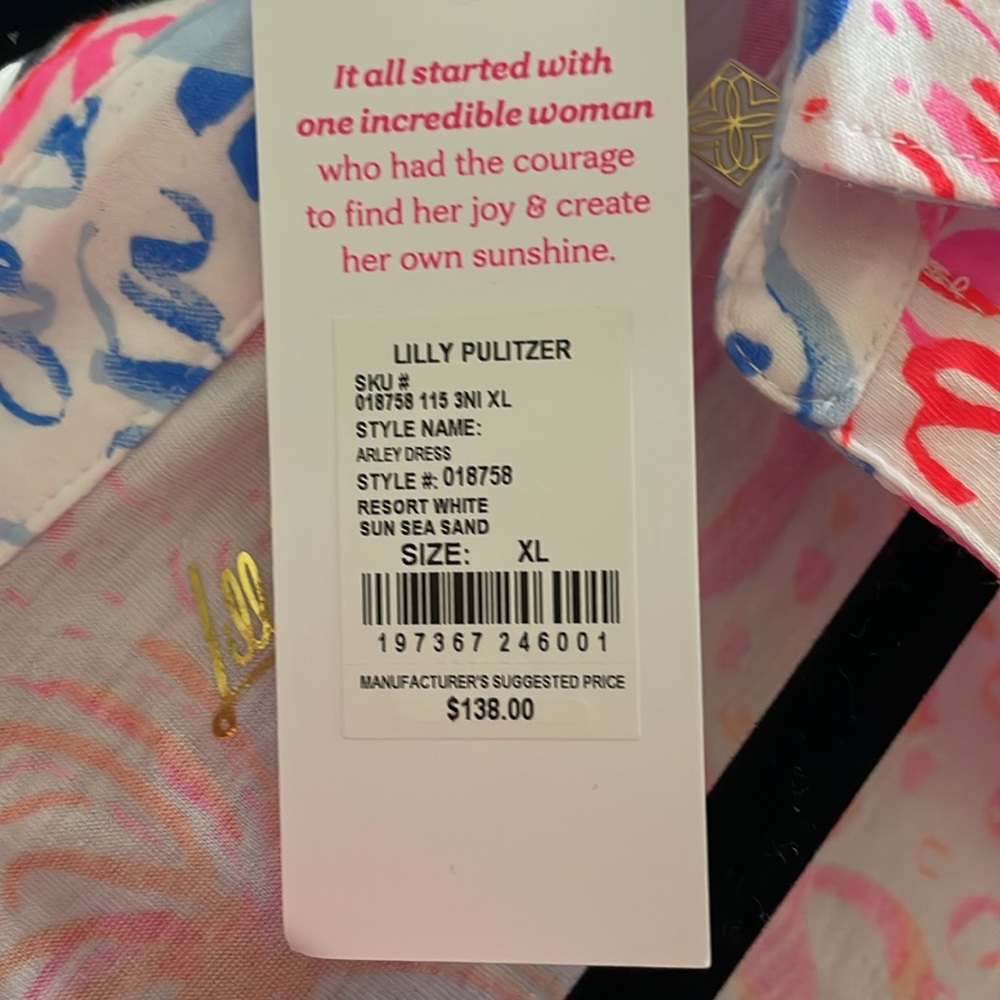 New With TAGS Lilly Pulitzer Arley Dress size XL - Picture 7 of 7